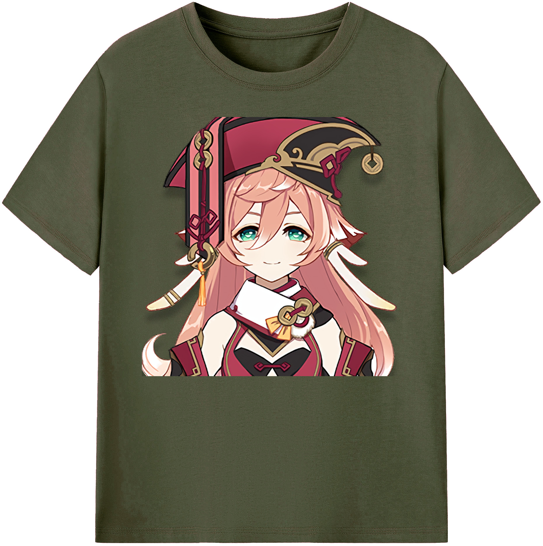 げんし神 ヤンフェイ genshin Yanfei 綿100％ メンズ半袖Tシャツ｜肌触りやわらか＆通気性